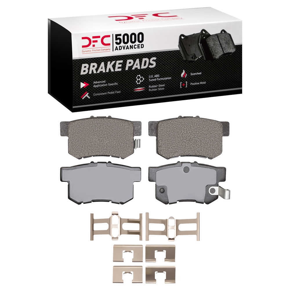 Dynamic Friction Company 1551-0536-01 DFC 5000 Advanced Brake Pads - Ceramic and Hardware Kit - OE