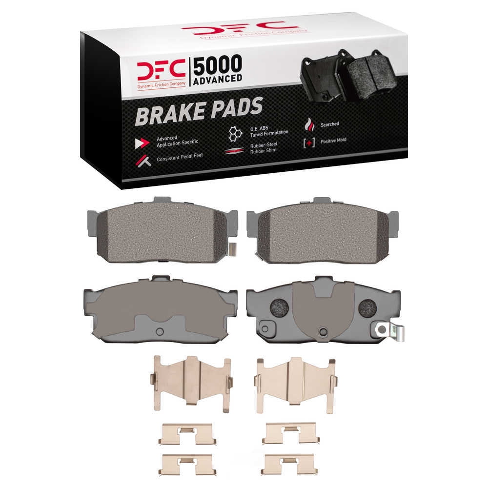 Dynamic Friction Company 1551-0540-01 DFC 5000 Advanced Brake Pads - Ceramic and Hardware Kit - OE
