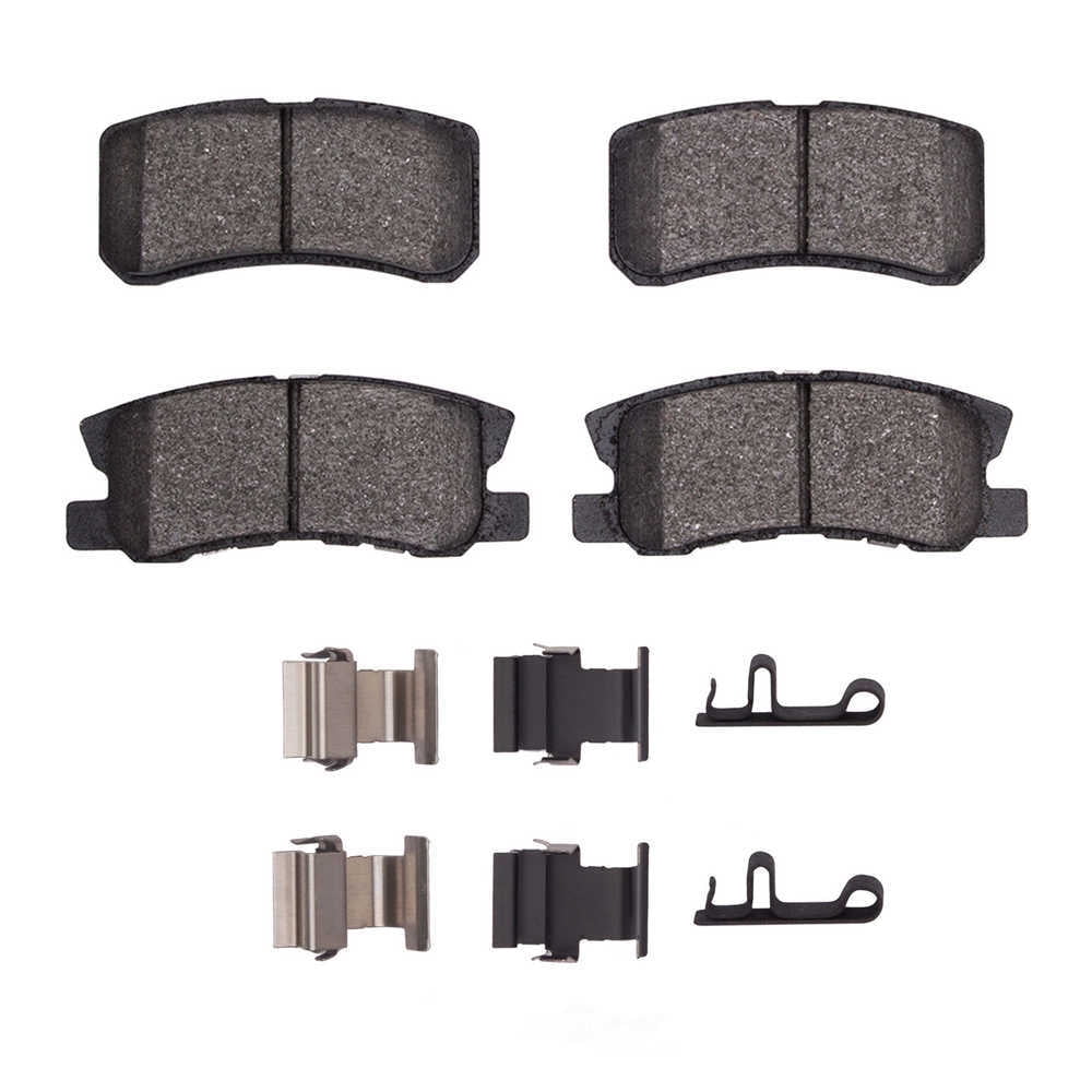 Dynamic Friction Company 1551-0868-01 DFC 5000 Advanced Brake Pads - Ceramic and Hardware Kit - OE