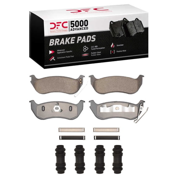 Dynamic Friction Company 1551-0964-01 DFC 5000 Advanced Brake Pads - Ceramic and Hardware Kit - OE