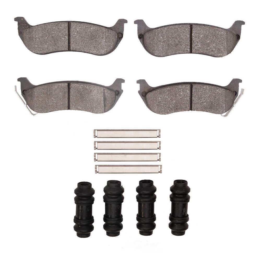 Dynamic Friction Company 1551-0998-01 DFC 5000 Advanced Brake Pads - Ceramic and Hardware Kit - OE