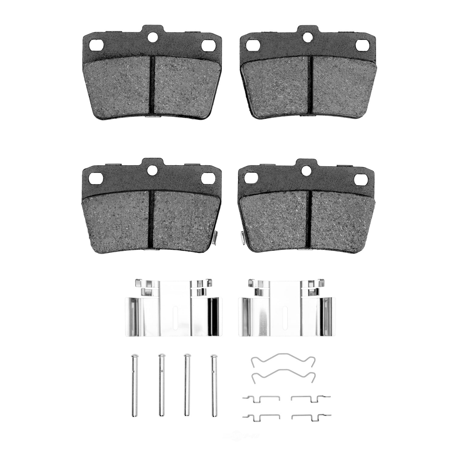 Dynamic Friction Company 1551-1051-01 DFC 5000 Advanced Brake Pads - Ceramic and Hardware Kit - OE