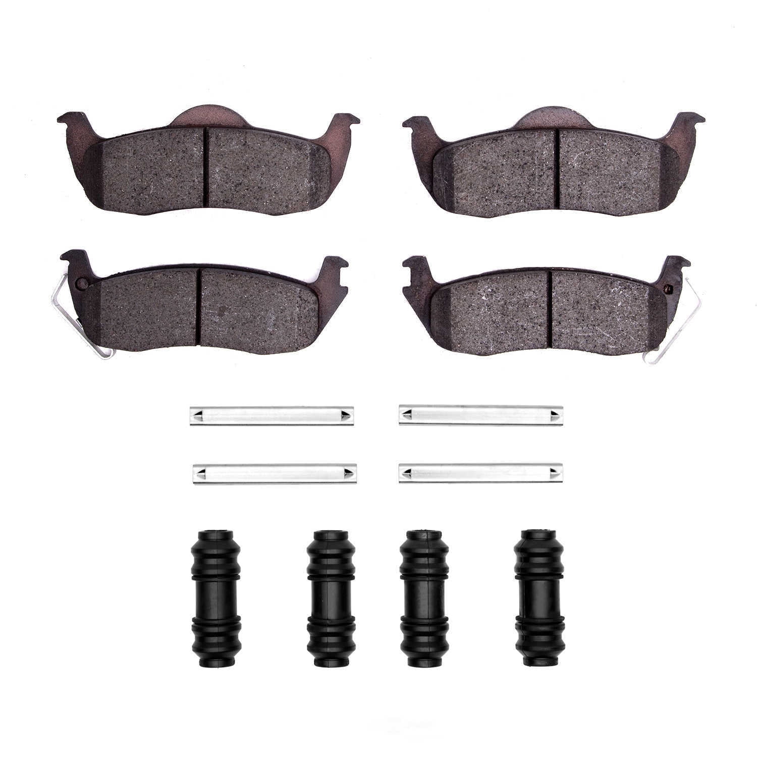 Dynamic Friction Company 1551-1087-01 DFC 5000 Advanced Brake Pads - Ceramic and Hardware Kit - OE