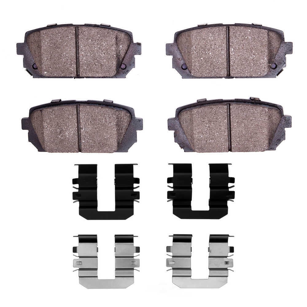 Dynamic Friction Company 1551-1296-01 DFC 5000 Advanced Brake Pads - Ceramic and Hardware Kit - OE