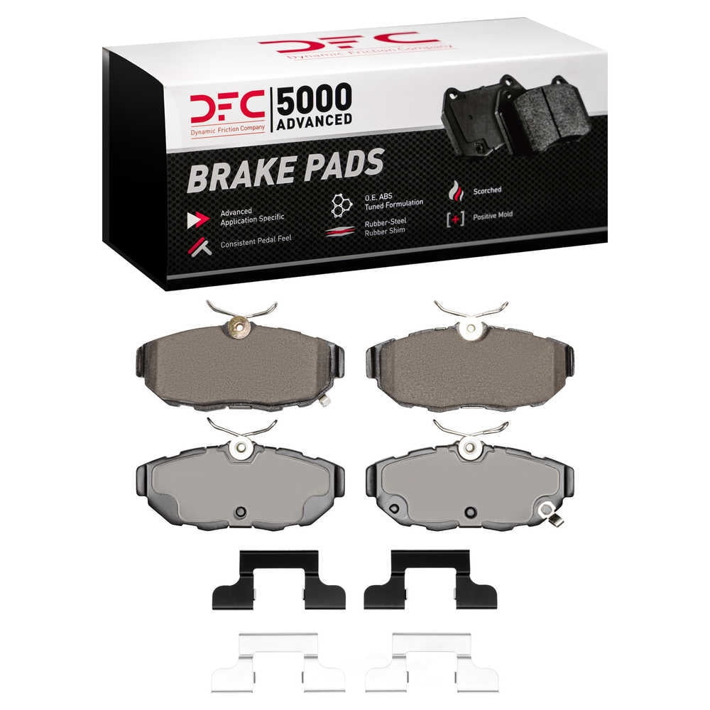 Dynamic Friction Company 1551-1465-01 DFC 5000 Advanced Brake Pads - Ceramic and Hardware Kit - OE