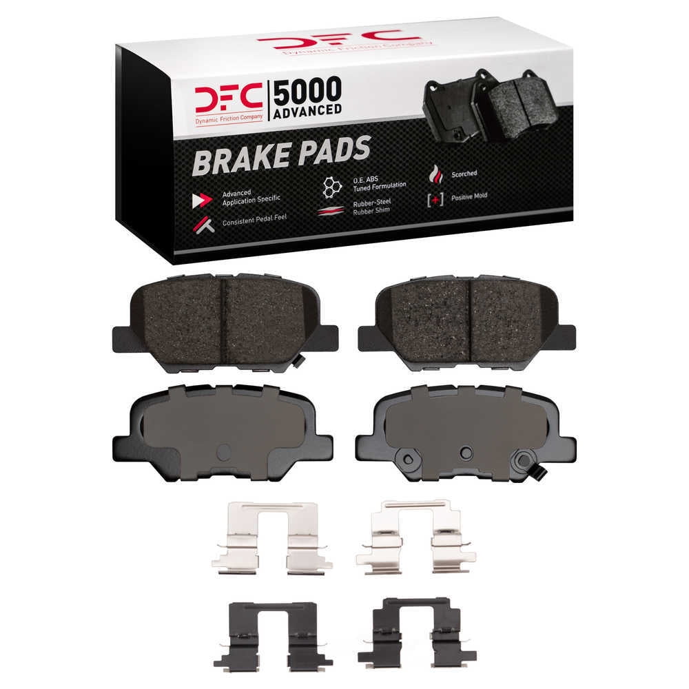 Dynamic Friction Company 1551-1679-02 DFC 5000 Advanced Brake Pads - Ceramic and Hardware Kit - OE