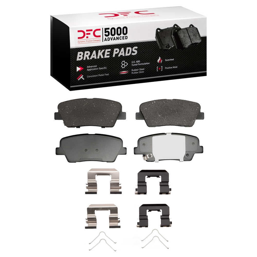 DFC 5000 Euro Ceramic Brake Pads and Hardware Kit - Archived 1551-1816-02 DFC 5000 Advanced Brake