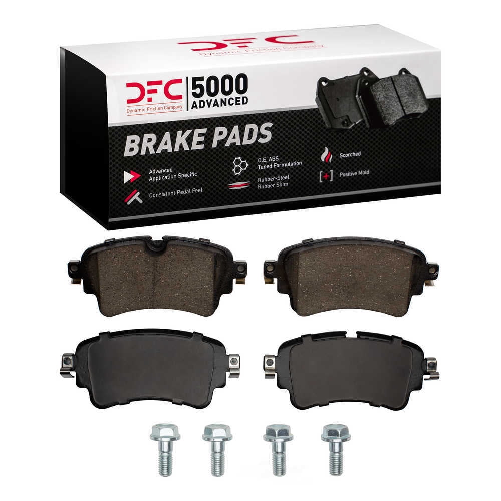 Dynamic Friction Company 1551-1898-01 DFC 5000 Advanced Brake Pads - Ceramic and Hardware Kit - OE