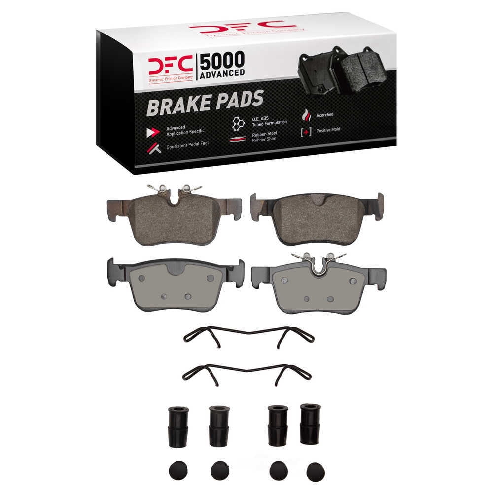 Dynamic Friction Company 1551-1938-01 DFC 5000 Advanced Brake Pads - Ceramic and Hardware Kit - OE
