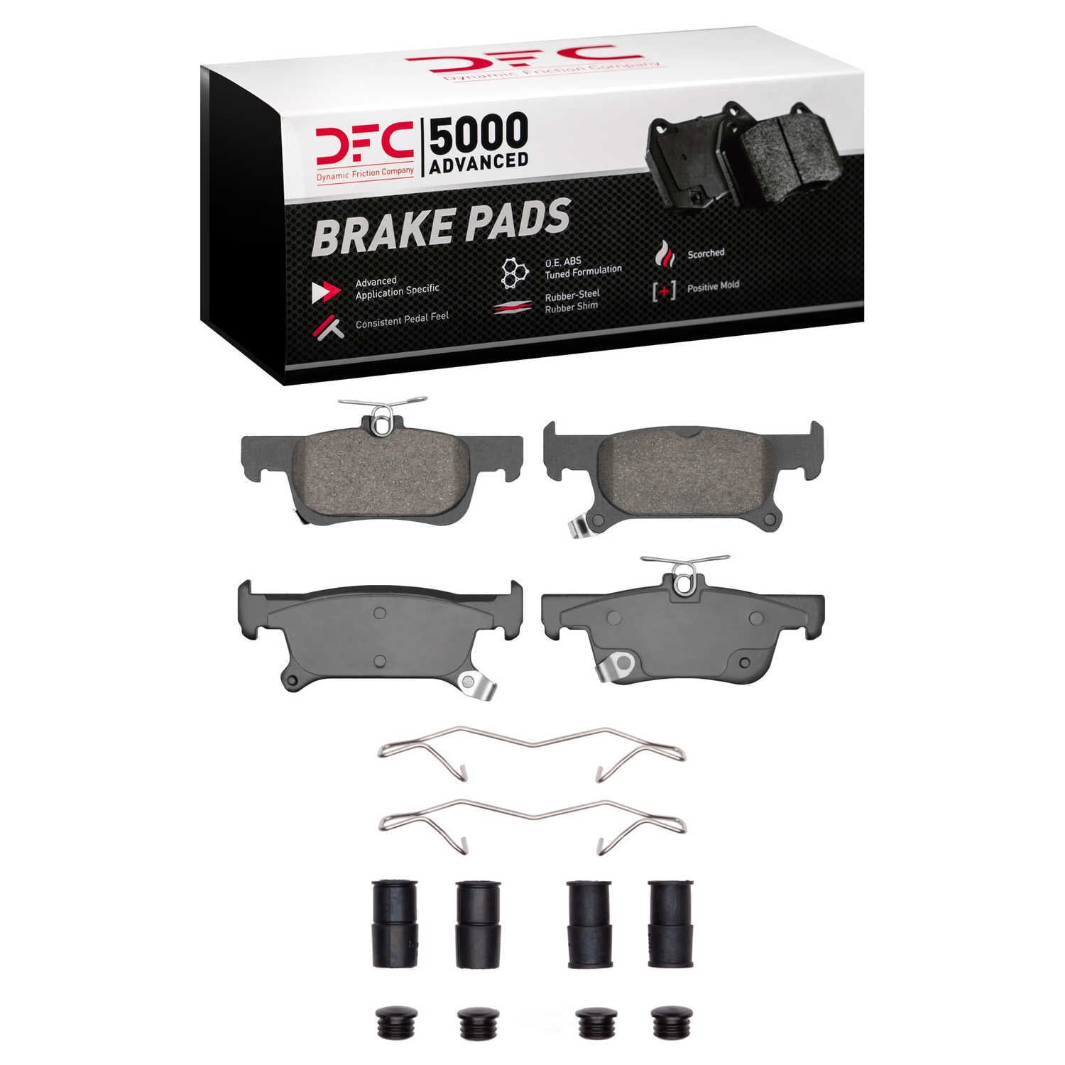 DFC 5000 Euro Ceramic Brake Pads and Hardware Kit - Archived 1551-2025-01 DFC 5000 Advanced Brake