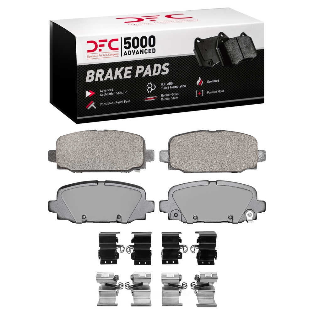 Dynamic Friction Company 1551-2081-01 DFC 5000 Advanced Brake Pads - Ceramic and Hardware Kit - OE
