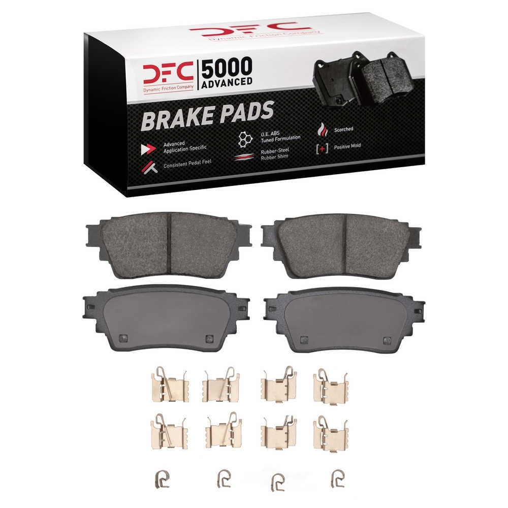 Dynamic Friction Company 1551-2135-01 DFC 5000 Advanced Brake Pads - Ceramic and Hardware Kit - OE