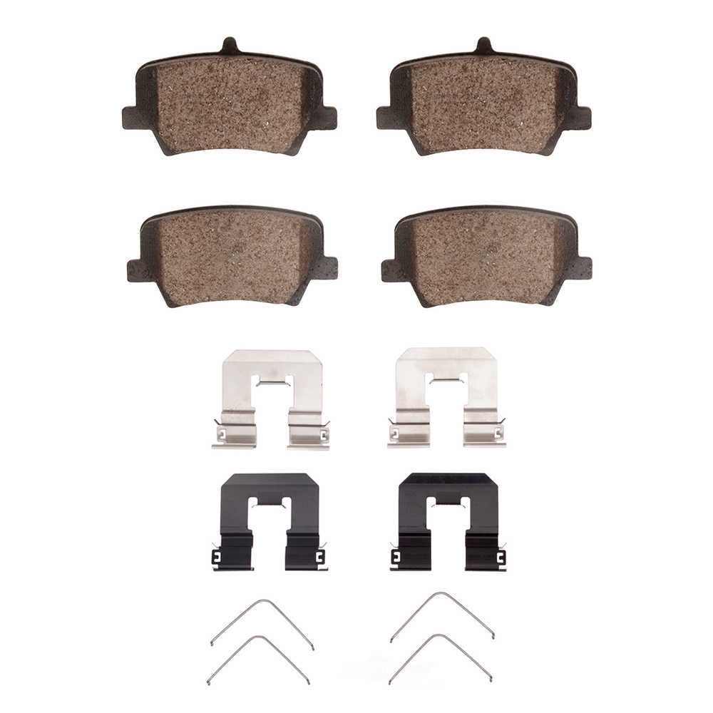 Dynamic Friction Company 1551-2136-01 DFC 5000 Advanced Brake Pads - Ceramic and Hardware Kit - OE