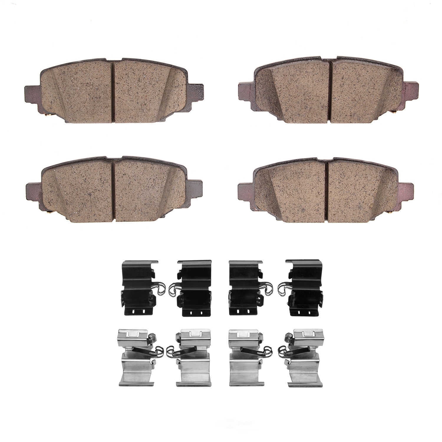 Dynamic Friction Company 1551-2172-01 DFC 5000 Advanced Brake Pads - Ceramic and Hardware Kit - OE