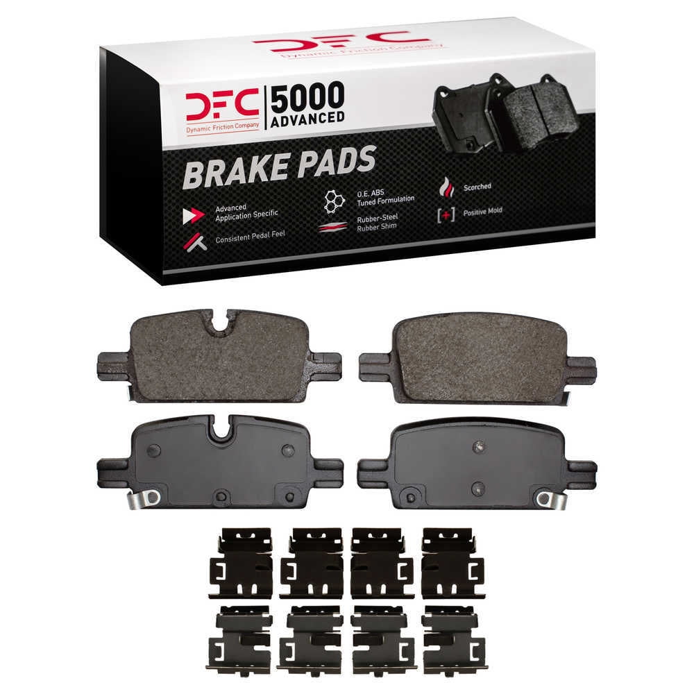 Dynamic Friction Company 1551-2174-01 DFC 5000 Advanced Brake Pads - Ceramic and Hardware Kit - OE