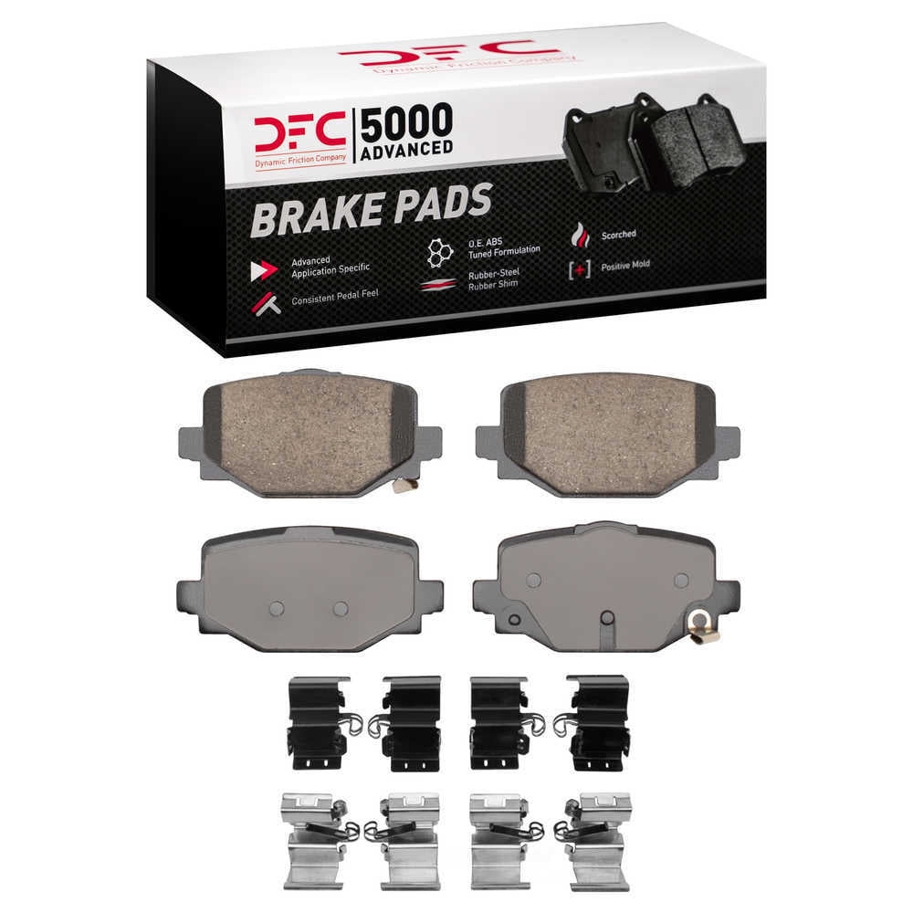 Dynamic Friction Company 1551-2191-01 DFC 5000 Advanced Brake Pads - Ceramic and Hardware Kit - OE