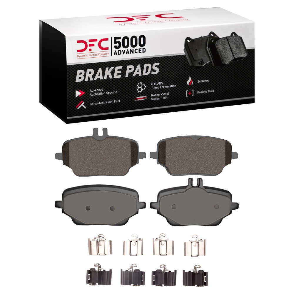 Dynamic Friction Company 1551-2235-01 DFC 5000 Advanced Brake Pads - Ceramic and Hardware Kit - OE