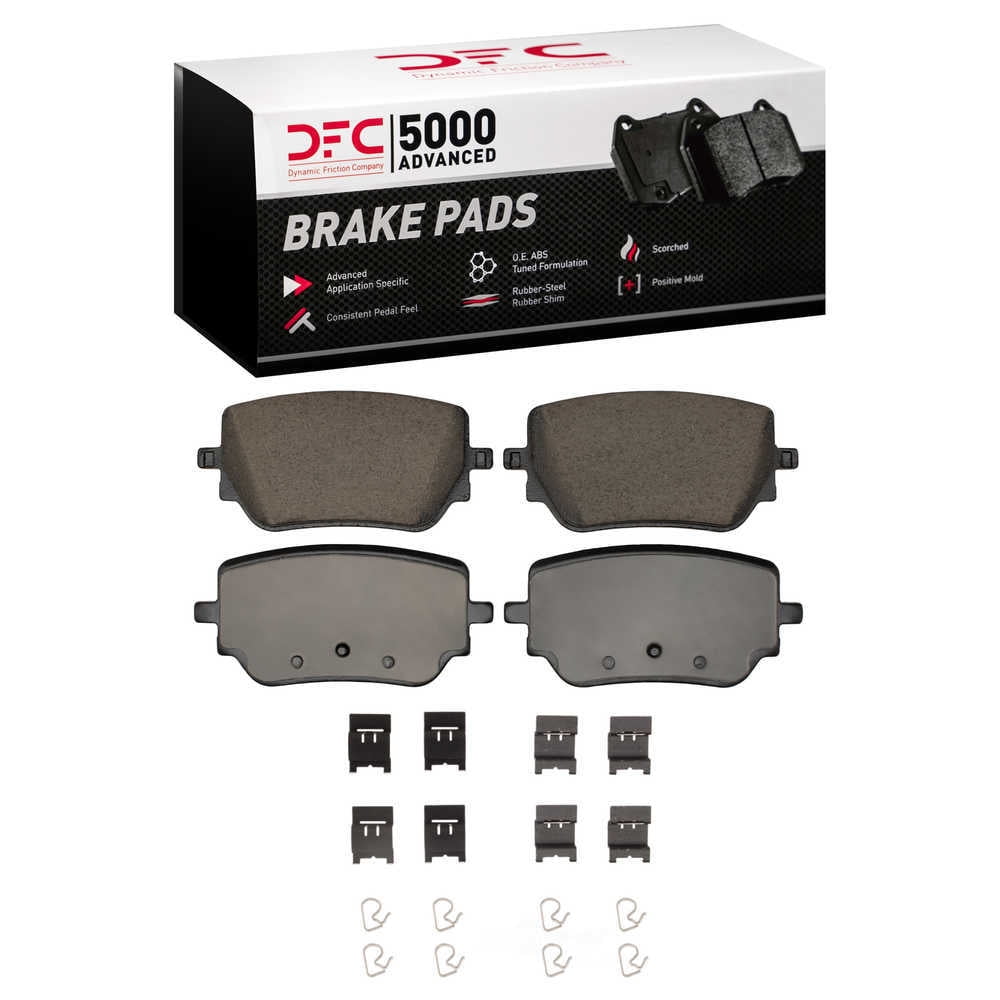 Dynamic Friction Company 1551-2271-01 DFC 5000 Advanced Brake Pads - Ceramic and Hardware Kit - OE
