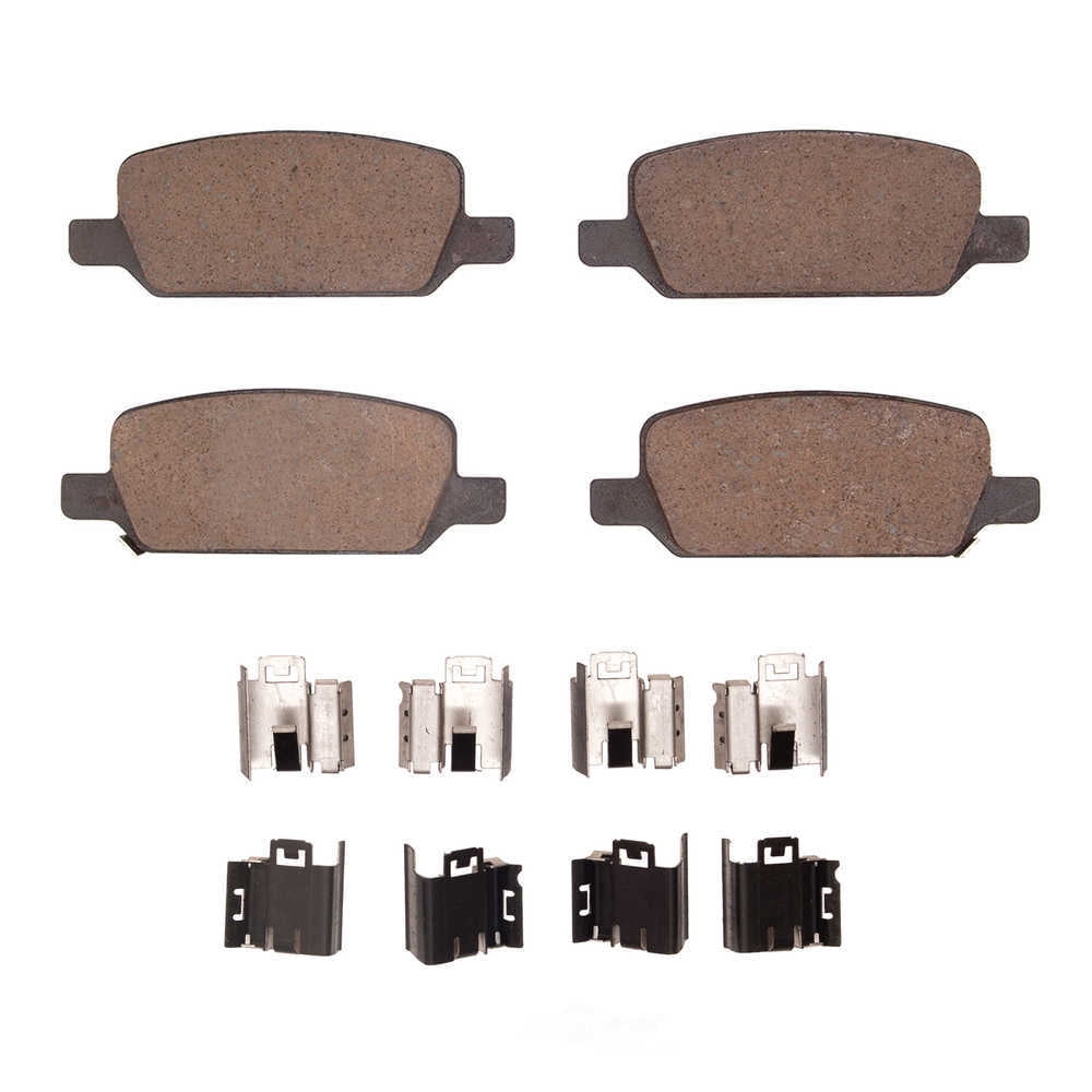Dynamic Friction Company 1551-2283-01 DFC 5000 Advanced Brake Pads - Ceramic and Hardware Kit - OE