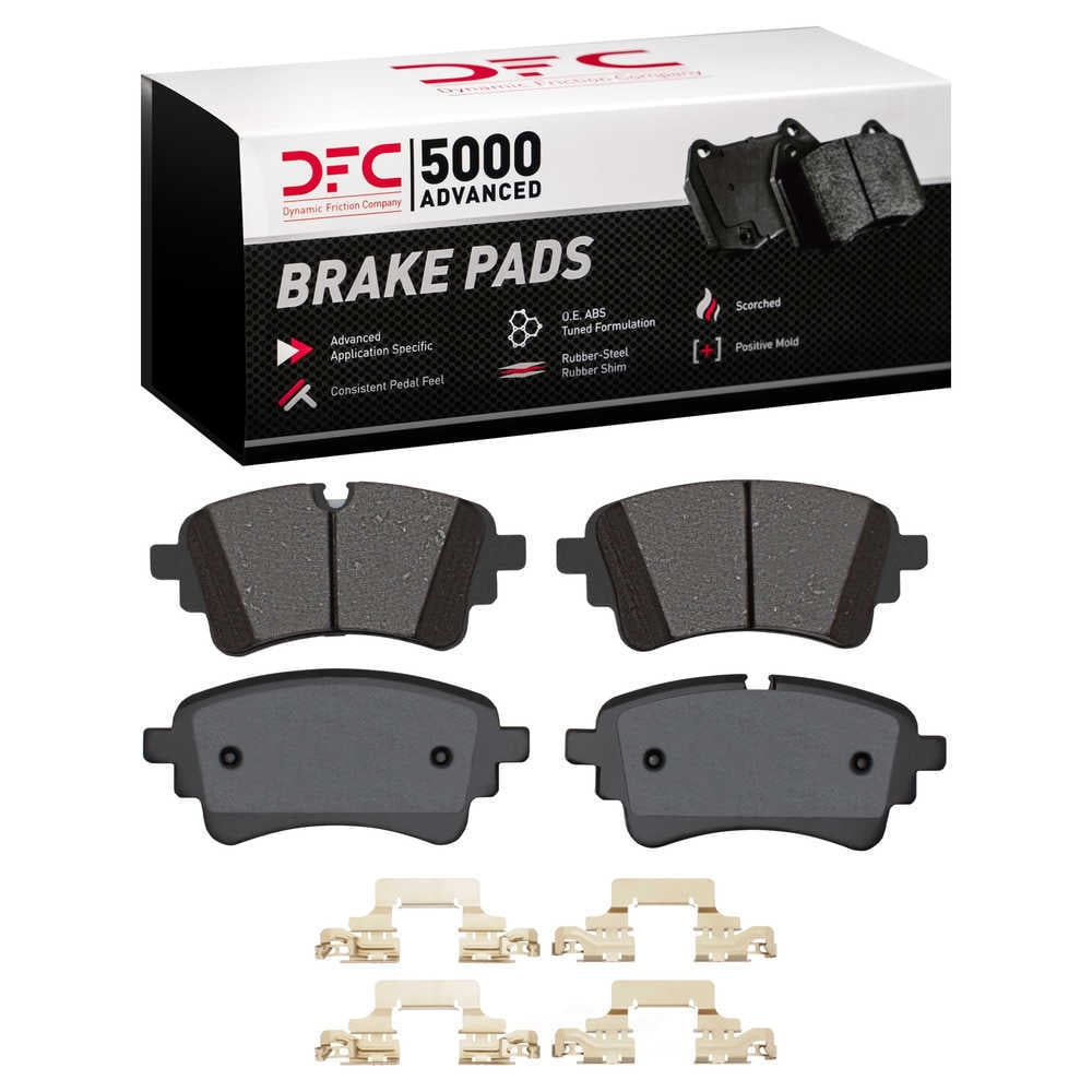 Dynamic Friction Company 1551-2364-01 DFC 5000 Advanced Brake Pads - Ceramic and Hardware Kit - OE