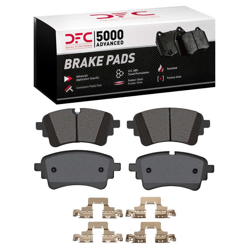 Dynamic Friction Company 1551-2364-02 DFC 5000 Advanced Brake Pads - Ceramic and Hardware Kit - OE