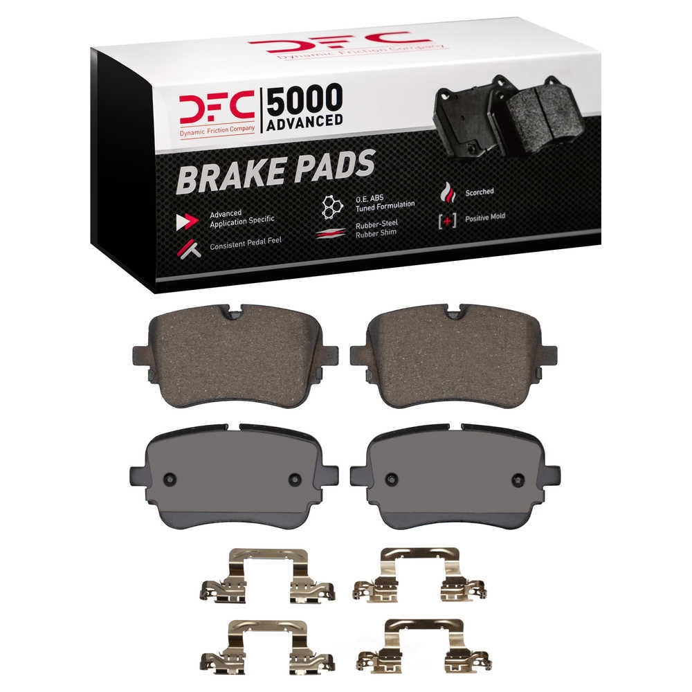 Dynamic Friction Company 1551-2365-01 DFC 5000 Advanced Brake Pads - Ceramic and Hardware Kit - OE