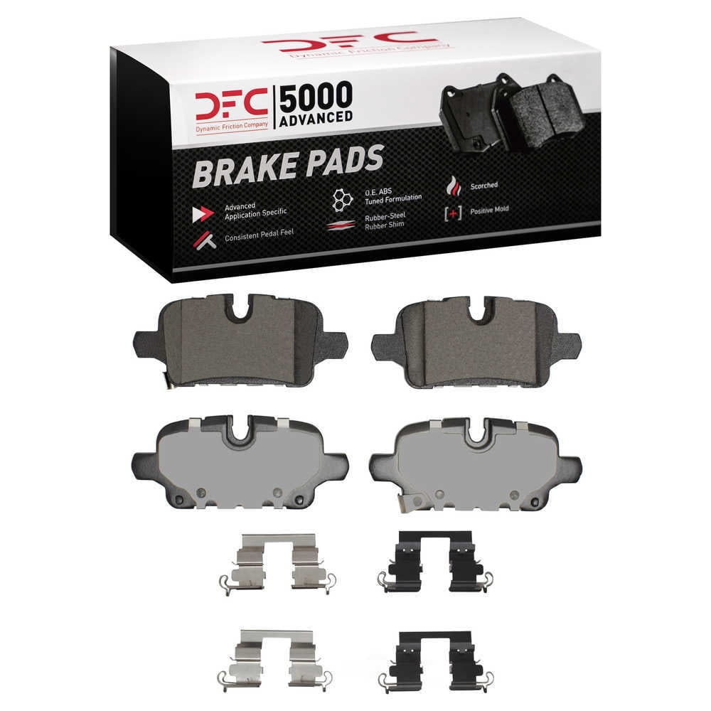 Dynamic Friction Company 1551-2374-01 DFC 5000 Advanced Brake Pads - Ceramic and Hardware Kit - OE