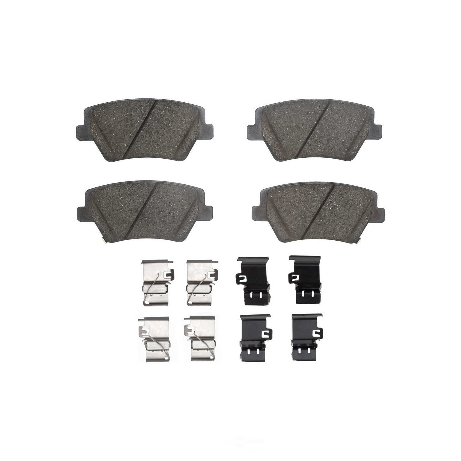 Dynamic Friction Company 1551-2377-01 DFC 5000 Advanced Brake Pads - Ceramic and Hardware Kit - OE