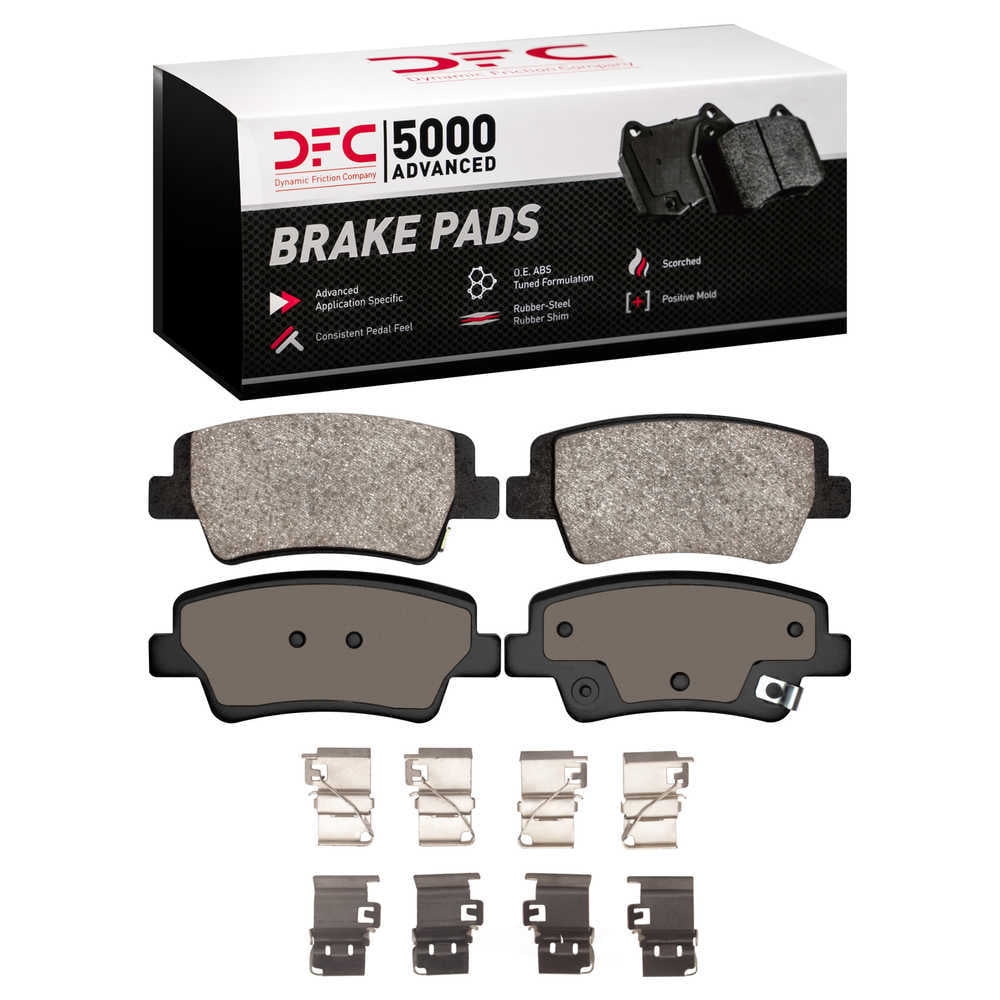 Dynamic Friction Company 1551-2395-01 DFC 5000 Advanced Brake Pads - Ceramic and Hardware Kit - OE