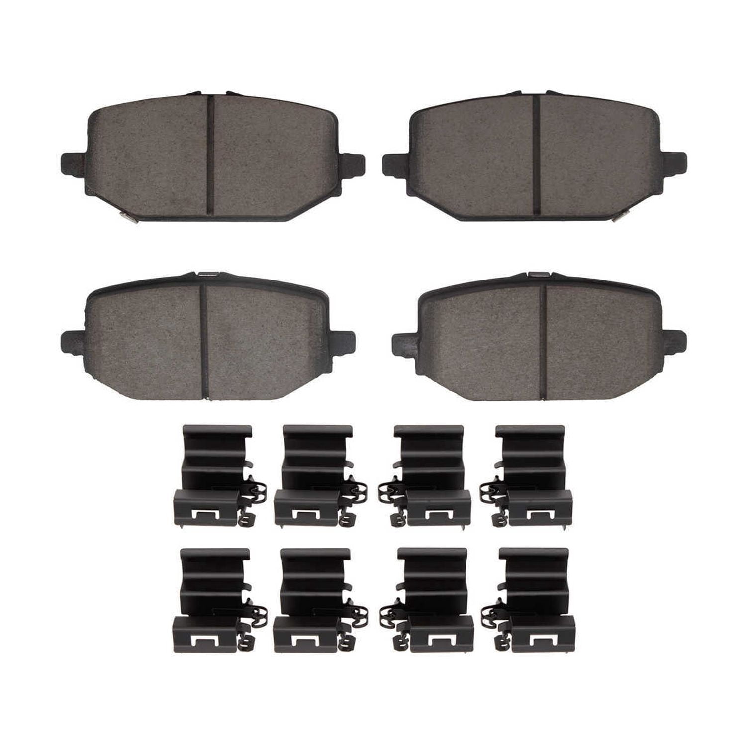 Dynamic Friction Company 1551-2397-01 DFC 5000 Advanced Brake Pads - Ceramic and Hardware Kit - OE