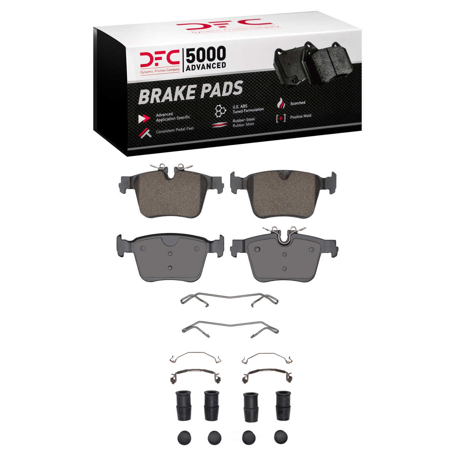 DFC 5000 Euro Ceramic Brake Pads and Hardware Kit - Archived 1551-2409-01 DFC 5000 Advanced Brake