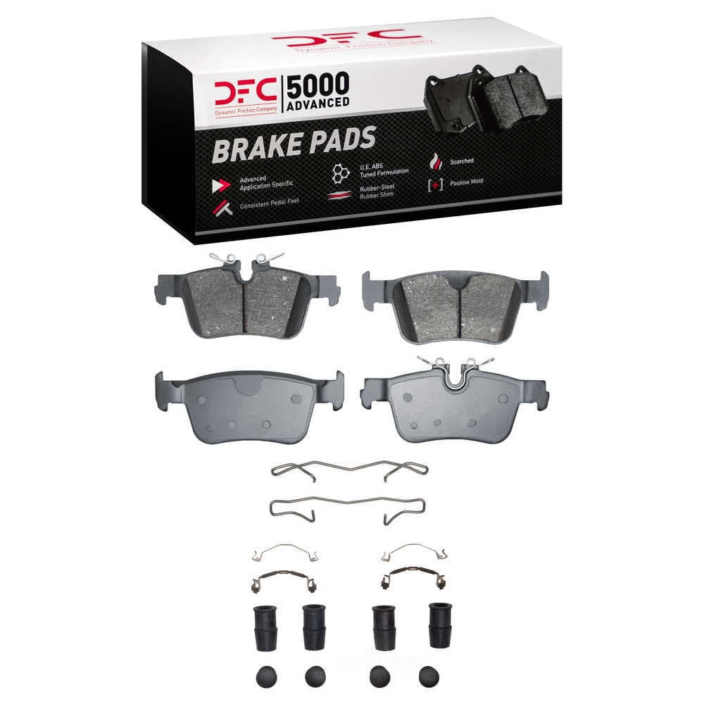 Dynamic Friction Company 1551-2410-01 DFC 5000 Advanced Brake Pads - Ceramic and Hardware Kit - OE