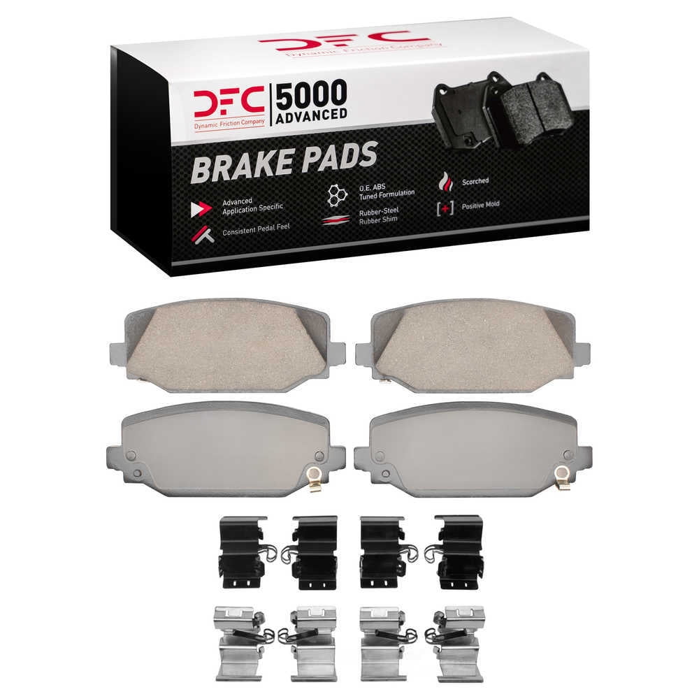 Dynamic Friction Company 1551-2411-01 DFC 5000 Advanced Brake Pads - Ceramic and Hardware Kit - OE