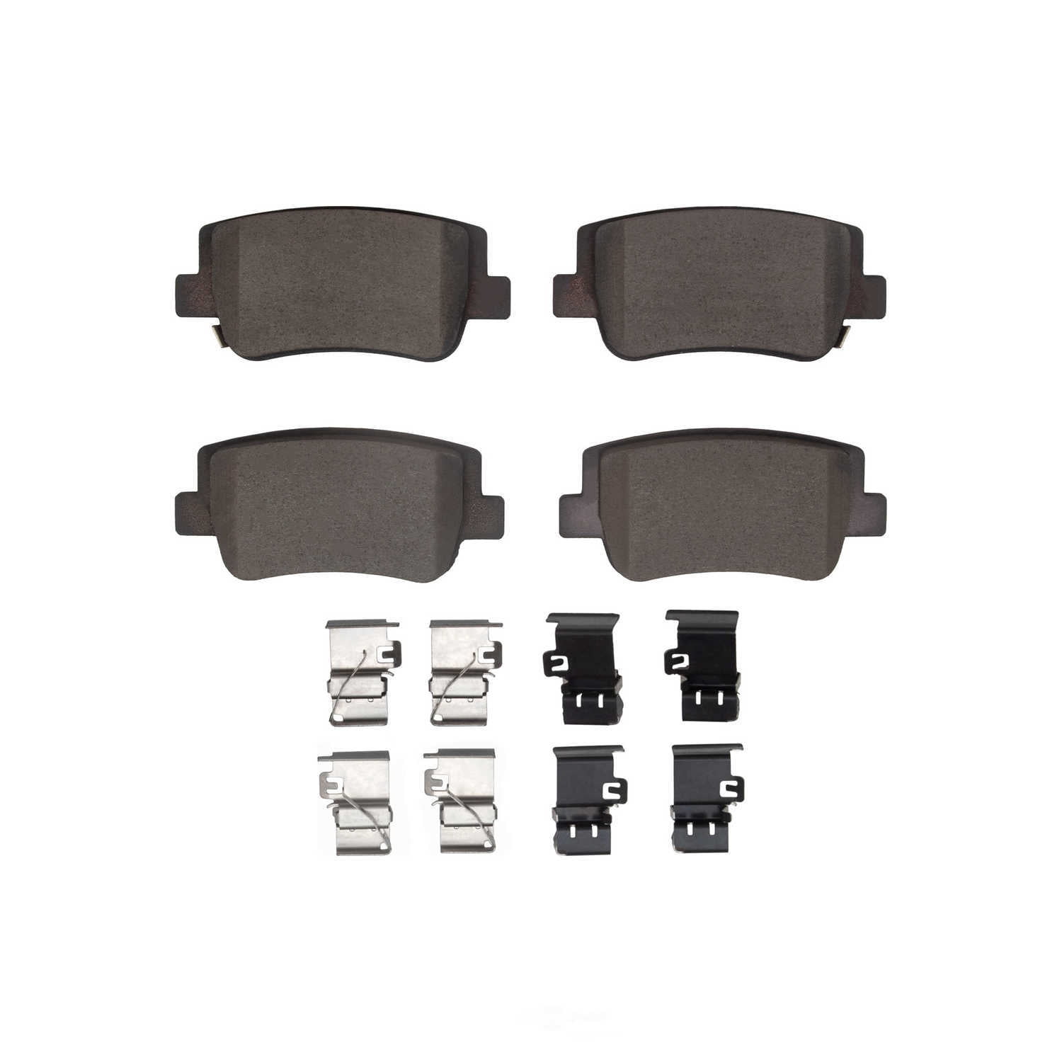 Dynamic Friction Company 1551-2417-01 DFC 5000 Advanced Brake Pads - Ceramic and Hardware Kit - OE