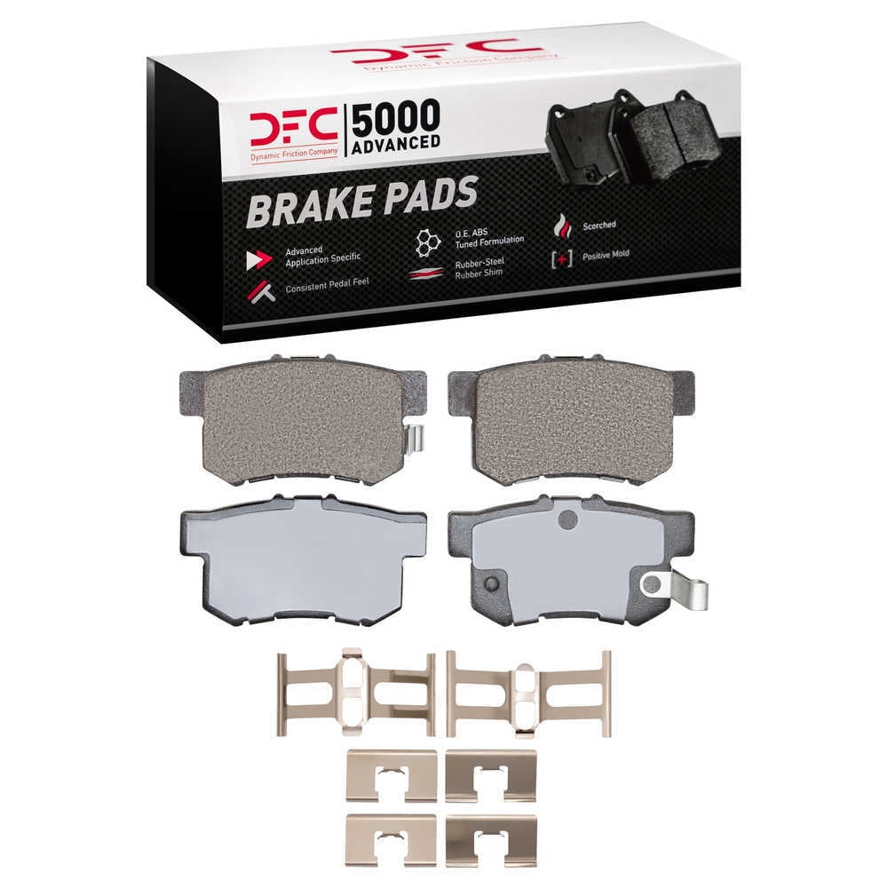 Dynamic Friction Company 1552-0536-01 DFC 5000 Advanced Brake Pads - Ceramic and Hardware Kit - OE