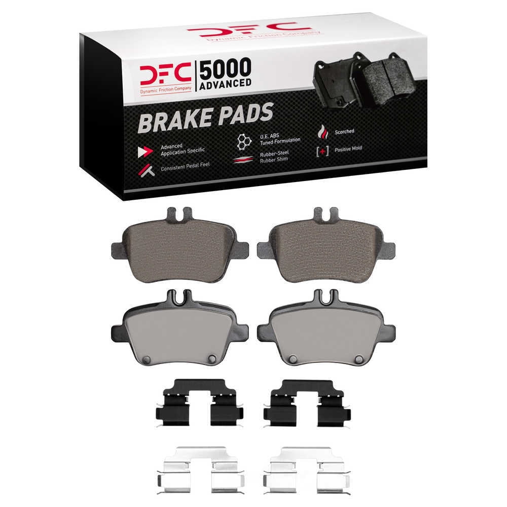 Dynamic Friction Company 1552-1646-01 DFC 5000 Advanced Brake Pads - Ceramic and Hardware Kit - OE