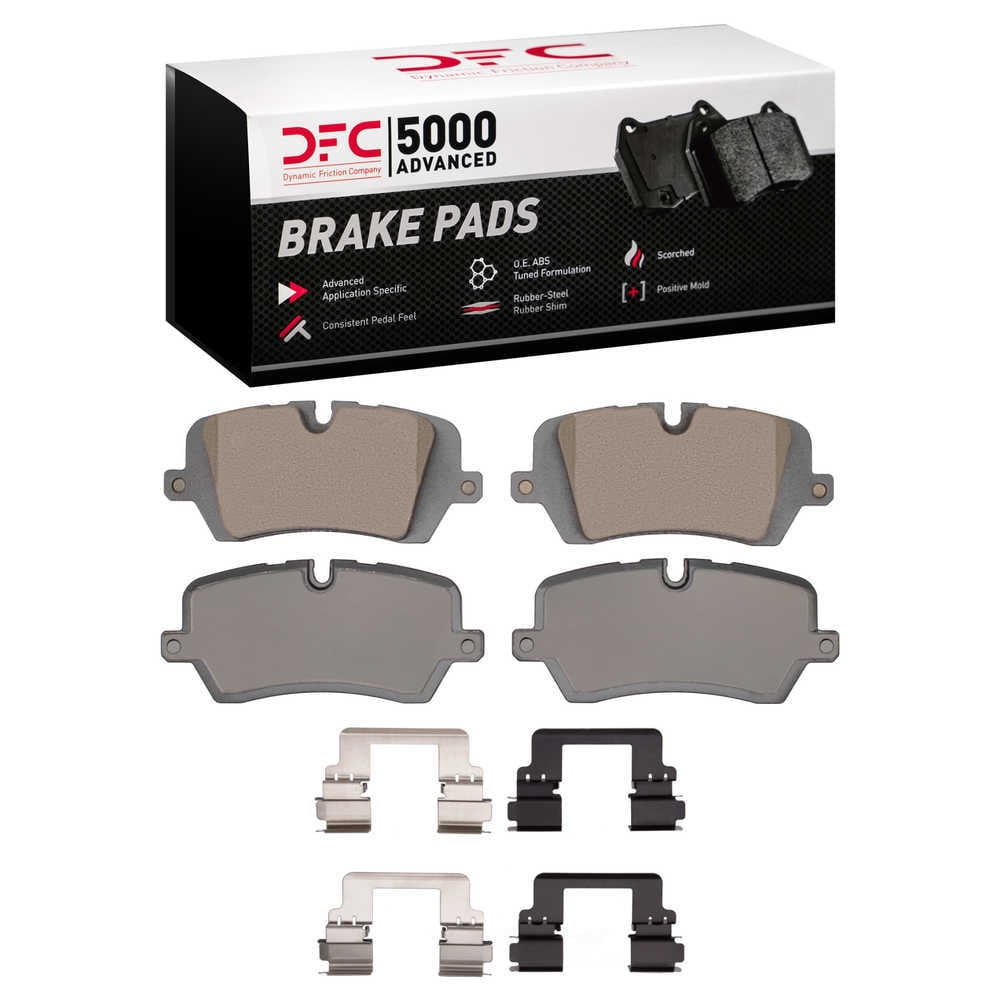 Dynamic Friction Company 1552-1692-01 DFC 5000 Advanced Brake Pads - Ceramic and Hardware Kit - OE