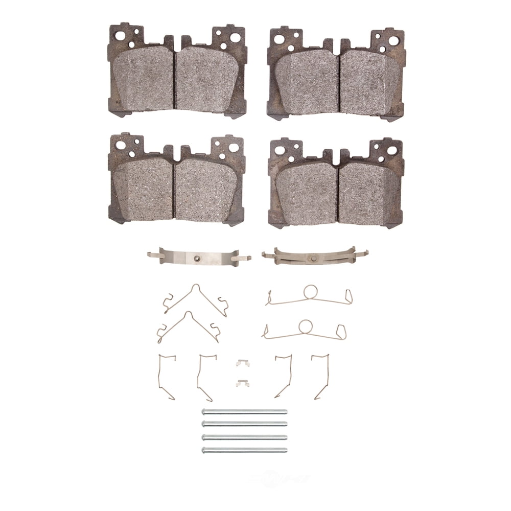 Dynamic Friction Company 1552-2063-01 DFC 5000 Advanced Brake Pads - Ceramic and Hardware Kit - OE