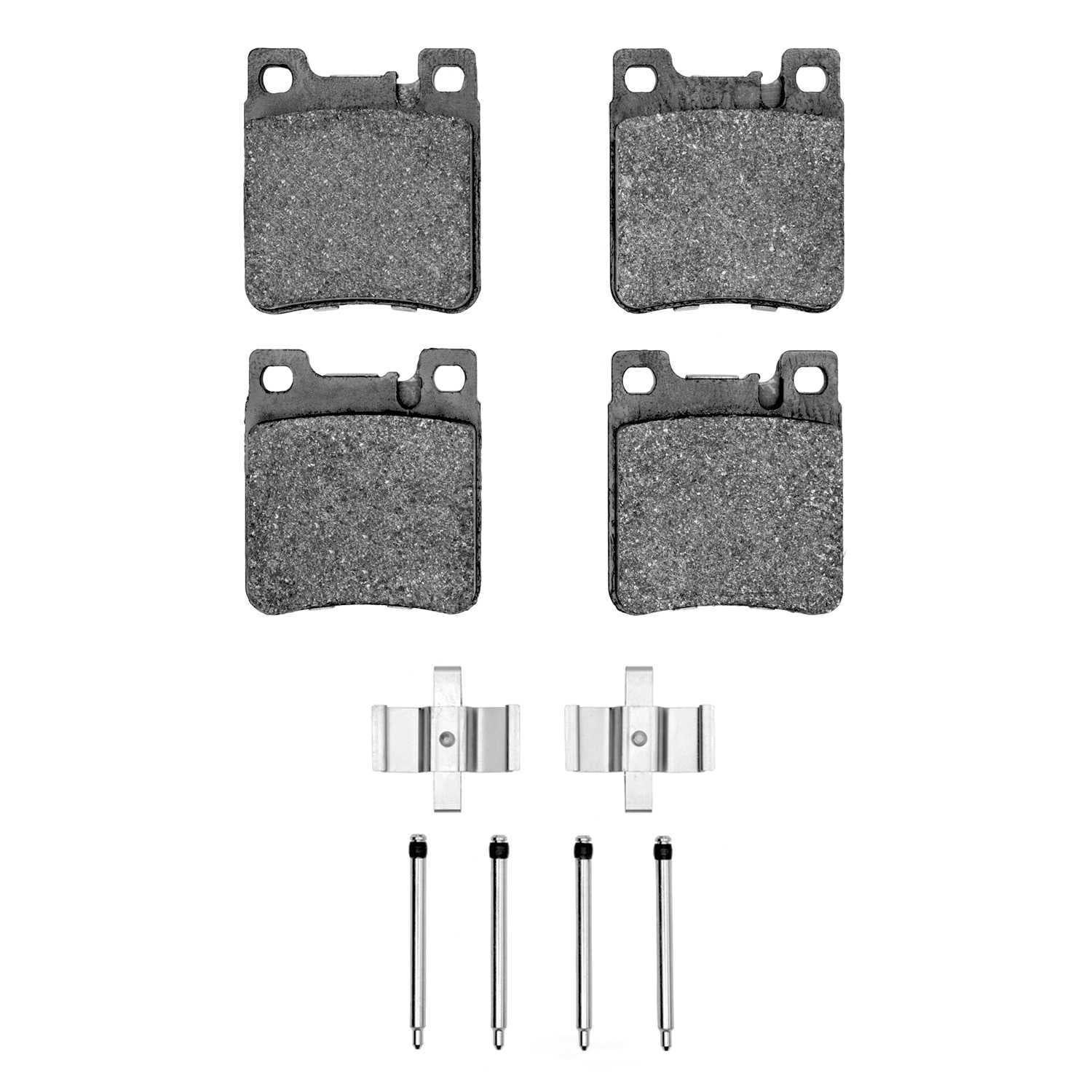 Dynamic Friction Company 1551-0603-01 DFC 5000 Advanced Brake Pads - Low Metallic and Hardware Kit