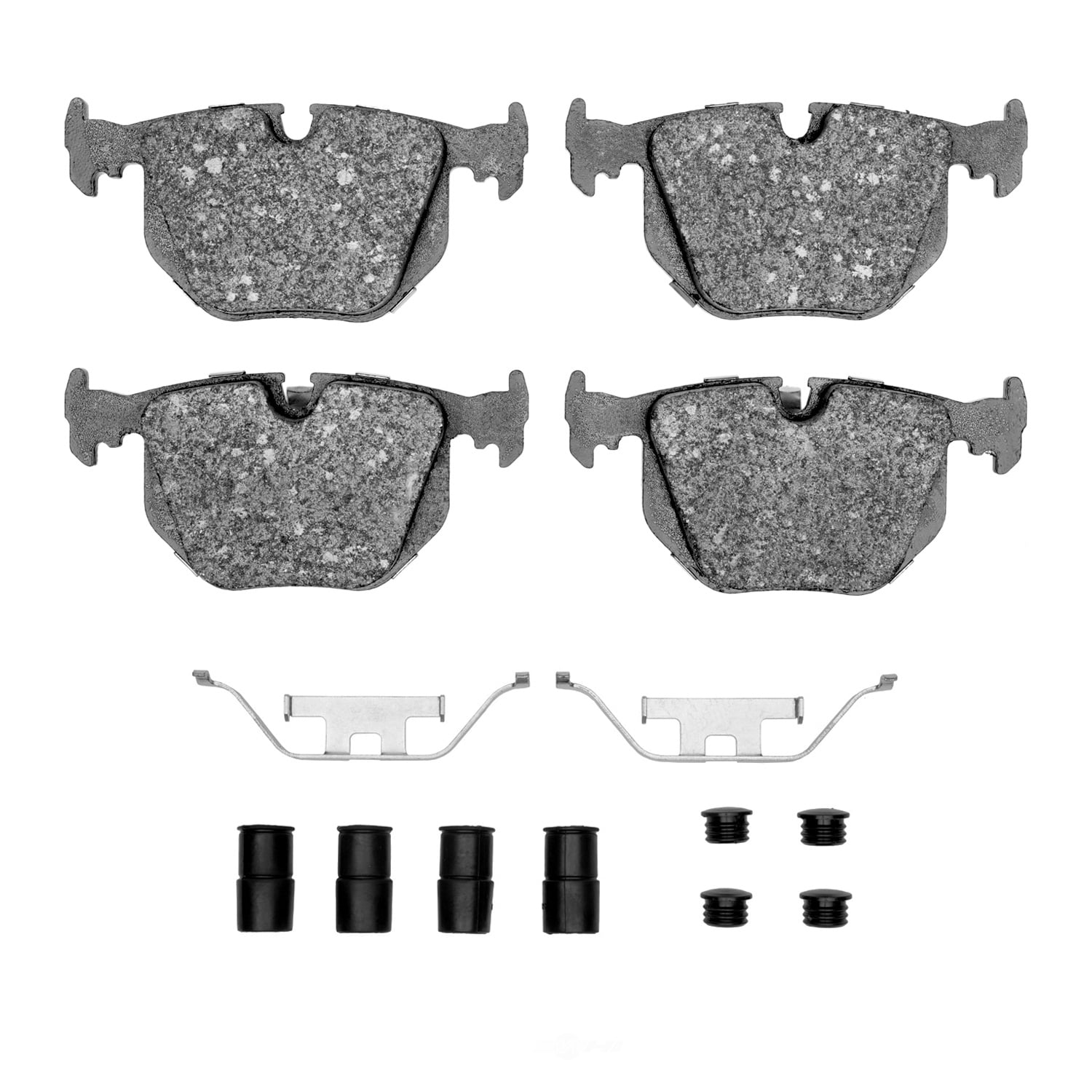 Dynamic Friction Company 1551-0683-01 DFC 5000 Advanced Brake Pads - Low Metallic and Hardware Kit