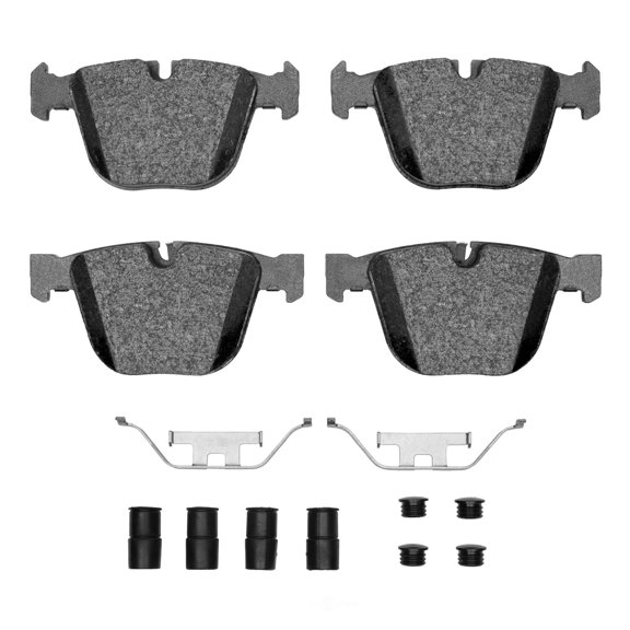 Dynamic Friction Company 1551-0919-11 DFC 5000 Advanced Brake Pads - Low Metallic and Hardware Kit