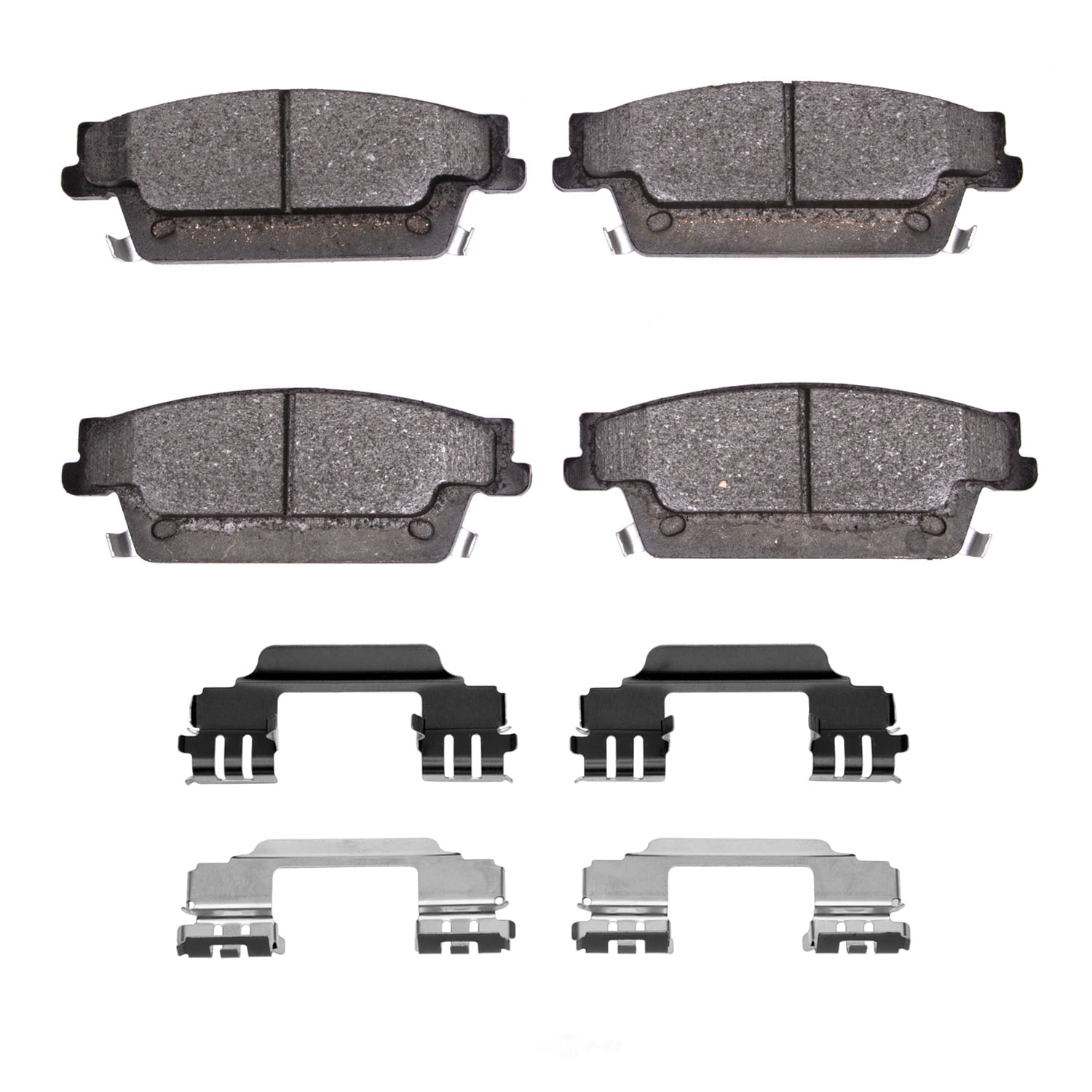 Dynamic Friction Company 1551-1020-01 DFC 5000 Advanced Brake Pads - Low Metallic and Hardware Kit