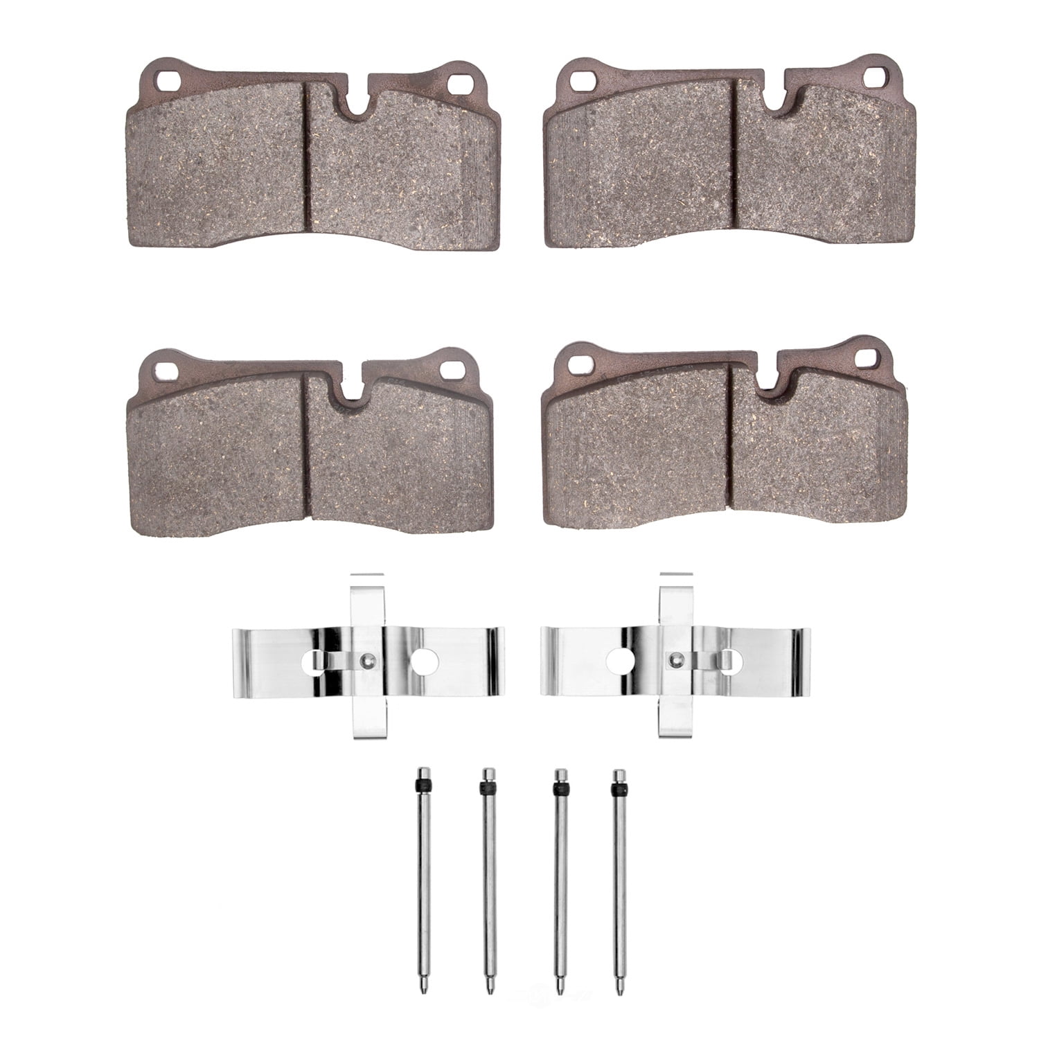 Dynamic Friction Company 1551-1155-22 DFC 5000 Advanced Brake Pads - Low Metallic and Hardware Kit