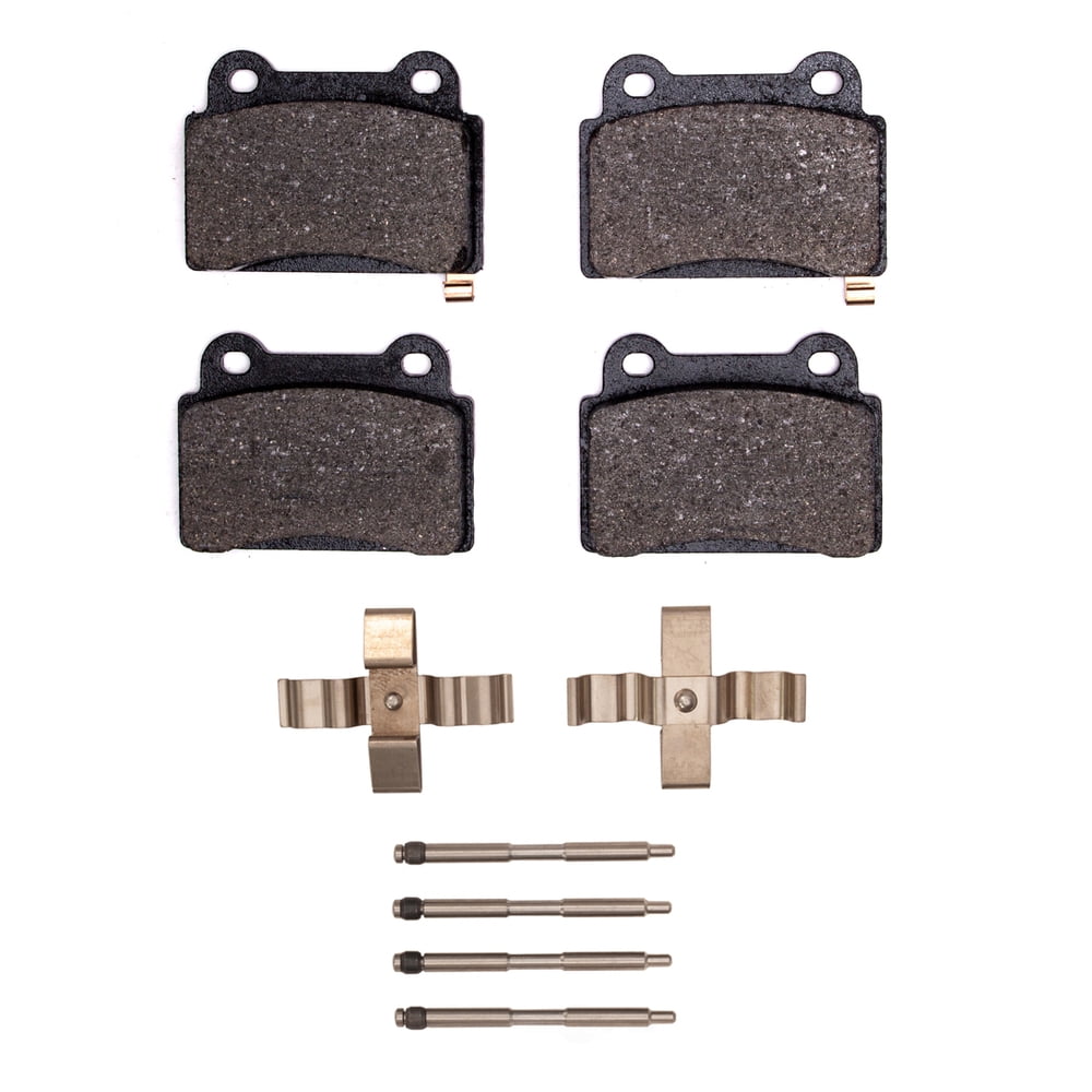 Dynamic Friction Company 1551-1368-01 DFC 5000 Advanced Brake Pads - Low Metallic and Hardware Kit
