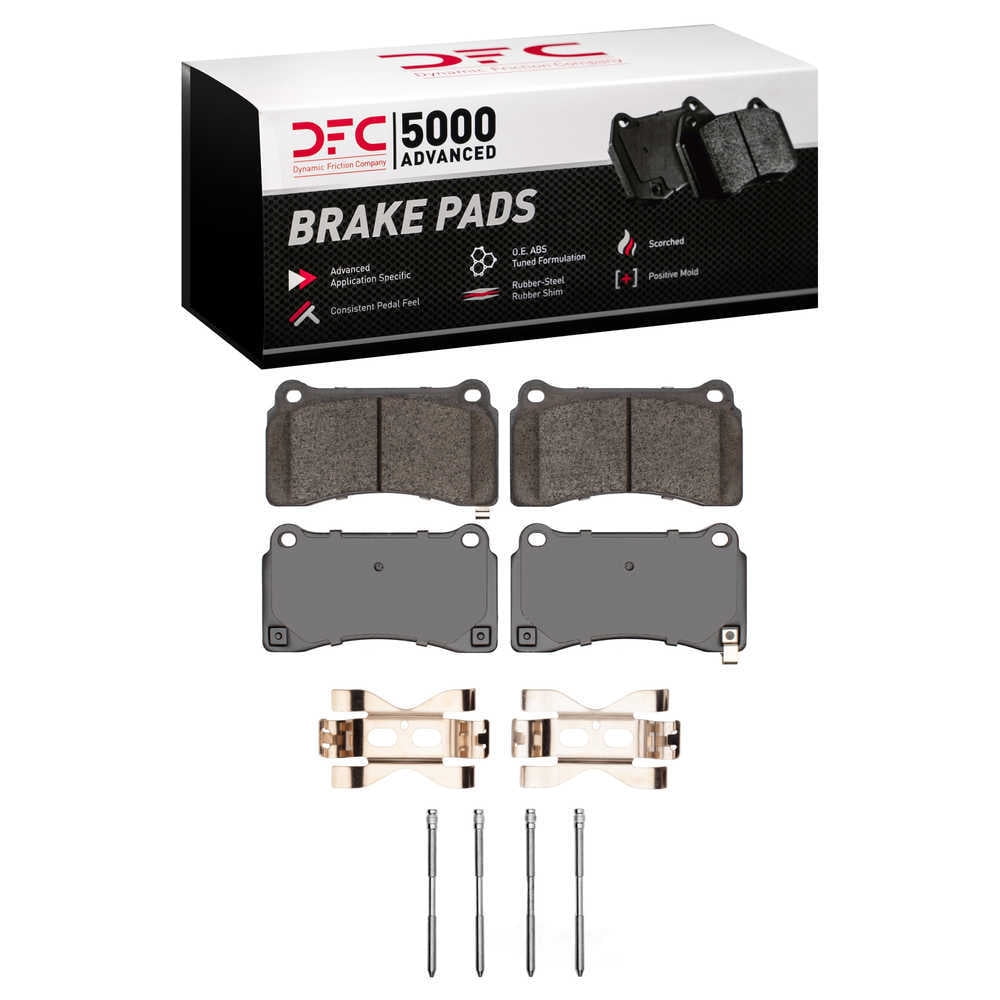 DFC 5000 Euro Ceramic Brake Pads and Hardware Kit - Archived 1551-1383-01 DFC 5000 Advanced Brake
