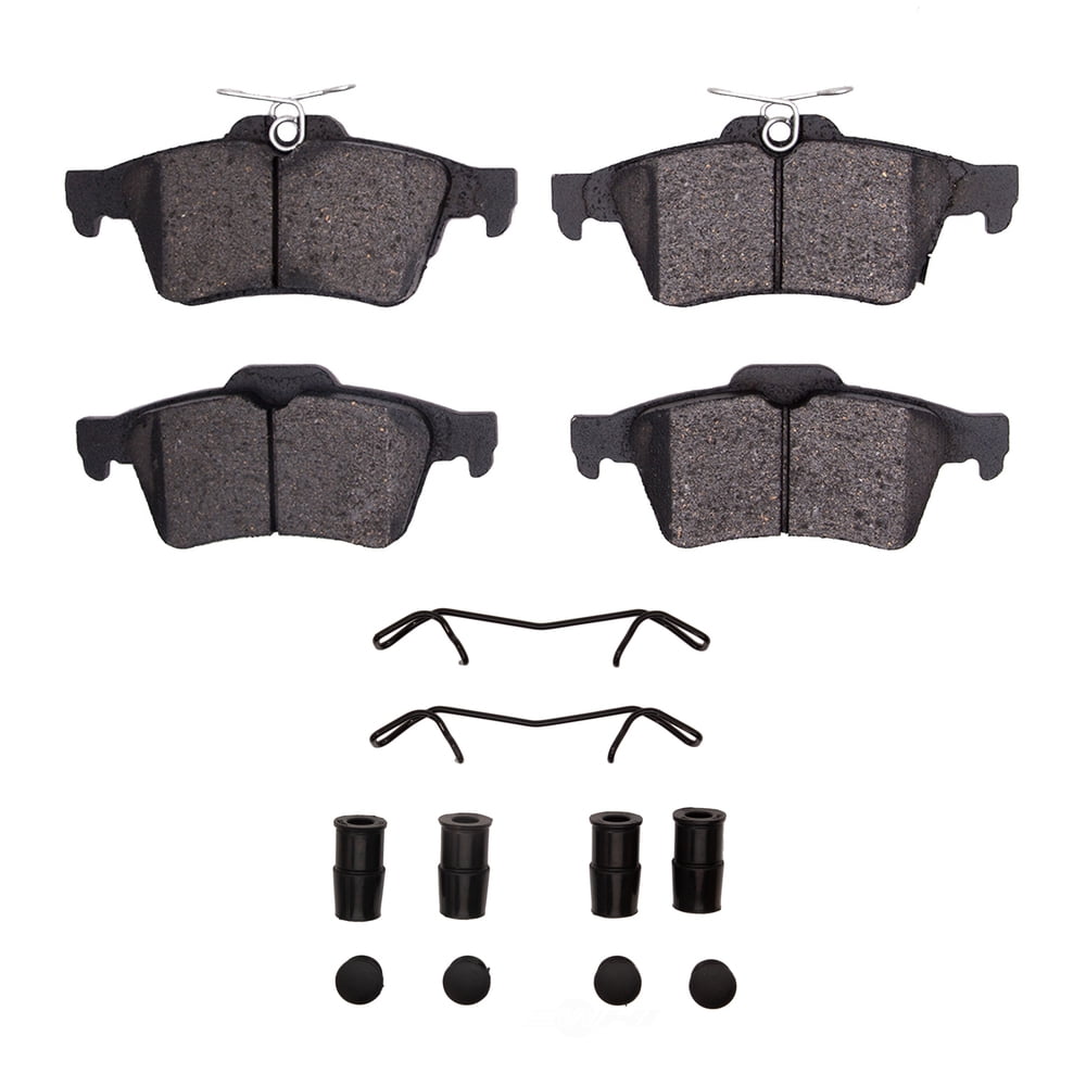 Dynamic Friction Company 1551-1564-01 DFC 5000 Advanced Brake Pads - Low Metallic and Hardware Kit