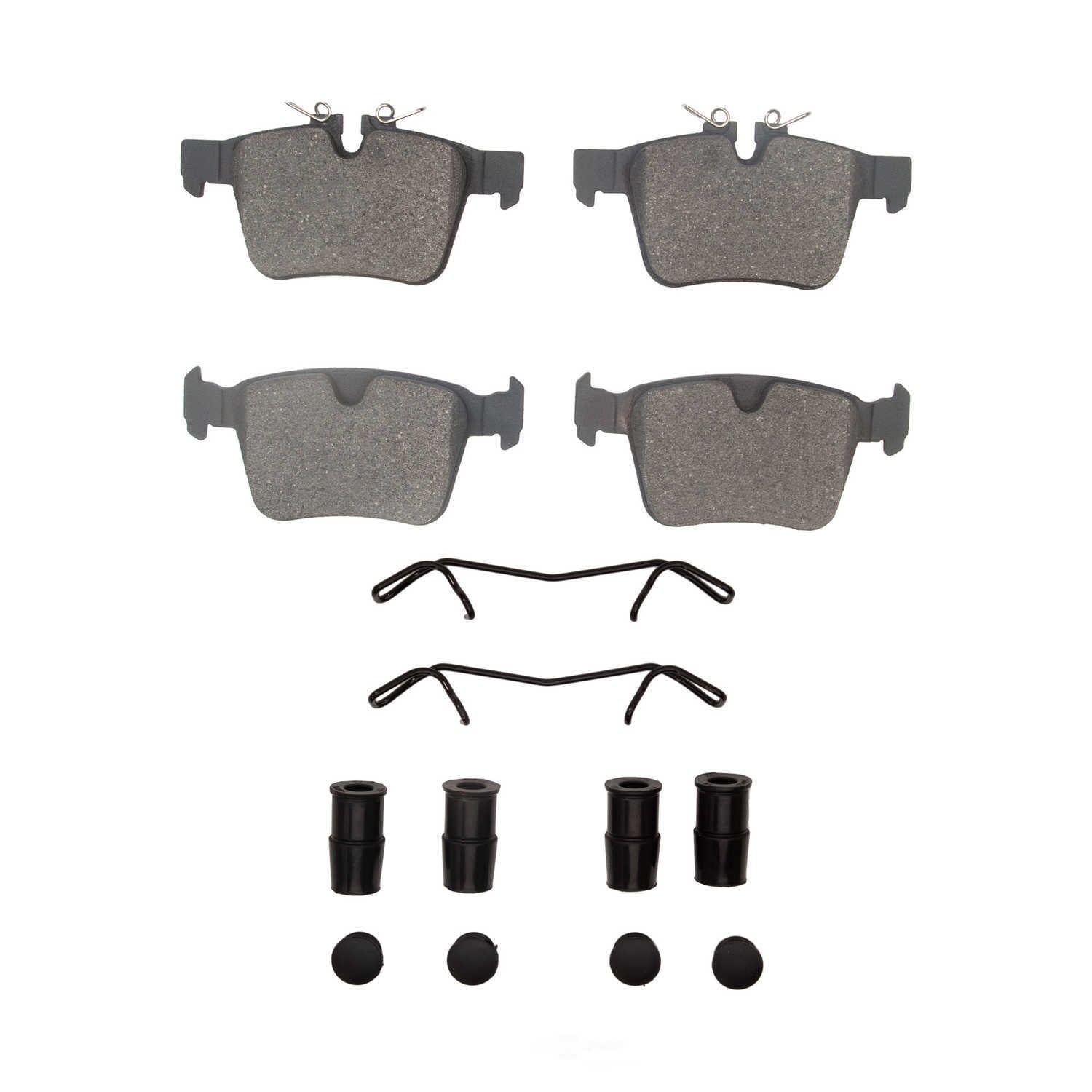 Dynamic Friction Company 1551-1821-11 DFC 5000 Advanced Brake Pads - Low Metallic and Hardware Kit