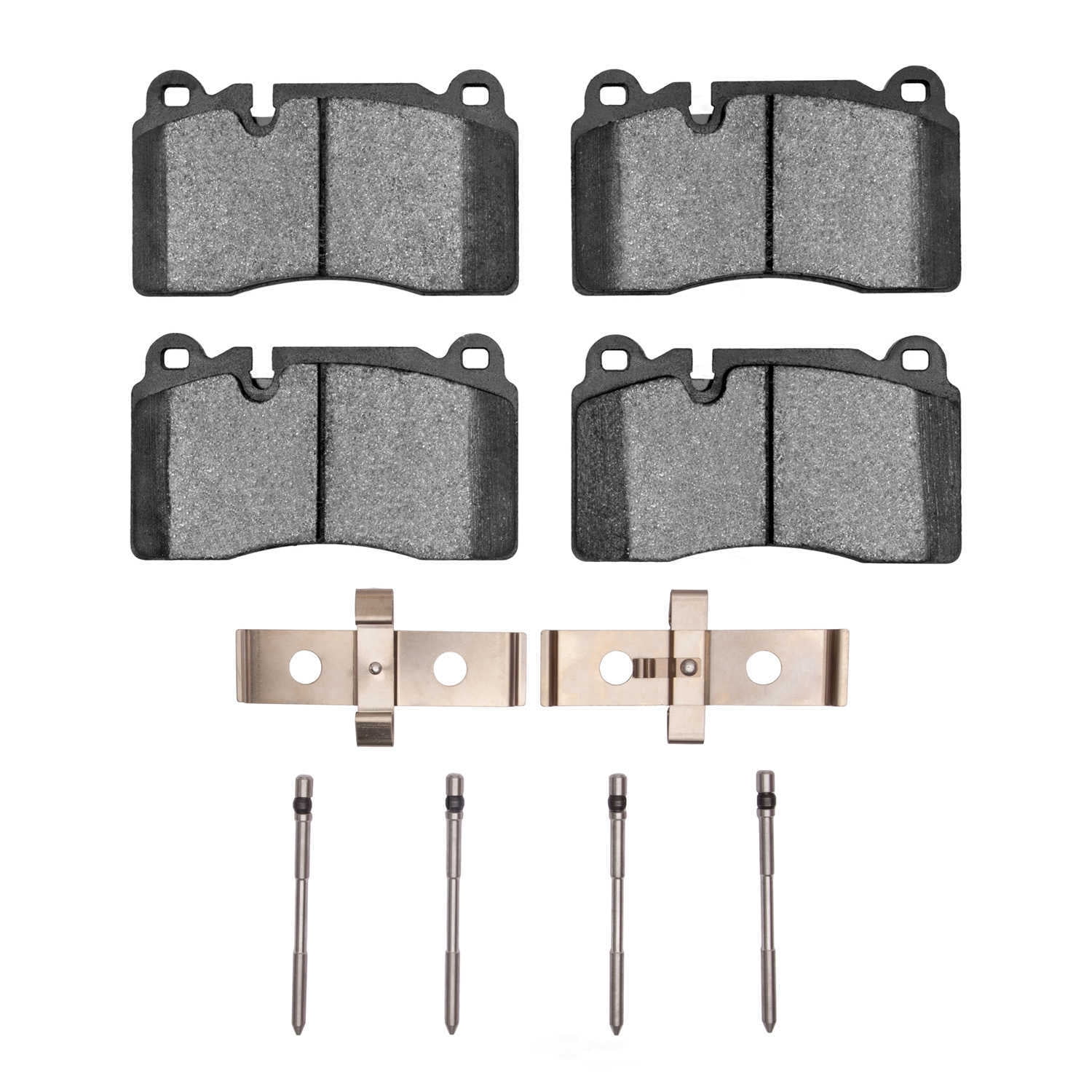 Dynamic Friction Company 1551-1849-01 DFC 5000 Advanced Brake Pads - Low Metallic and Hardware Kit