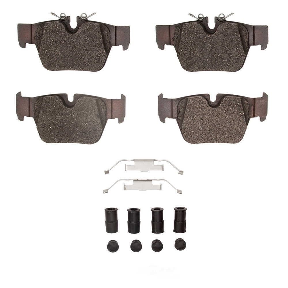 Dynamic Friction Company 1551-2240-01 DFC 5000 Advanced Brake Pads - Low Metallic and Hardware Kit