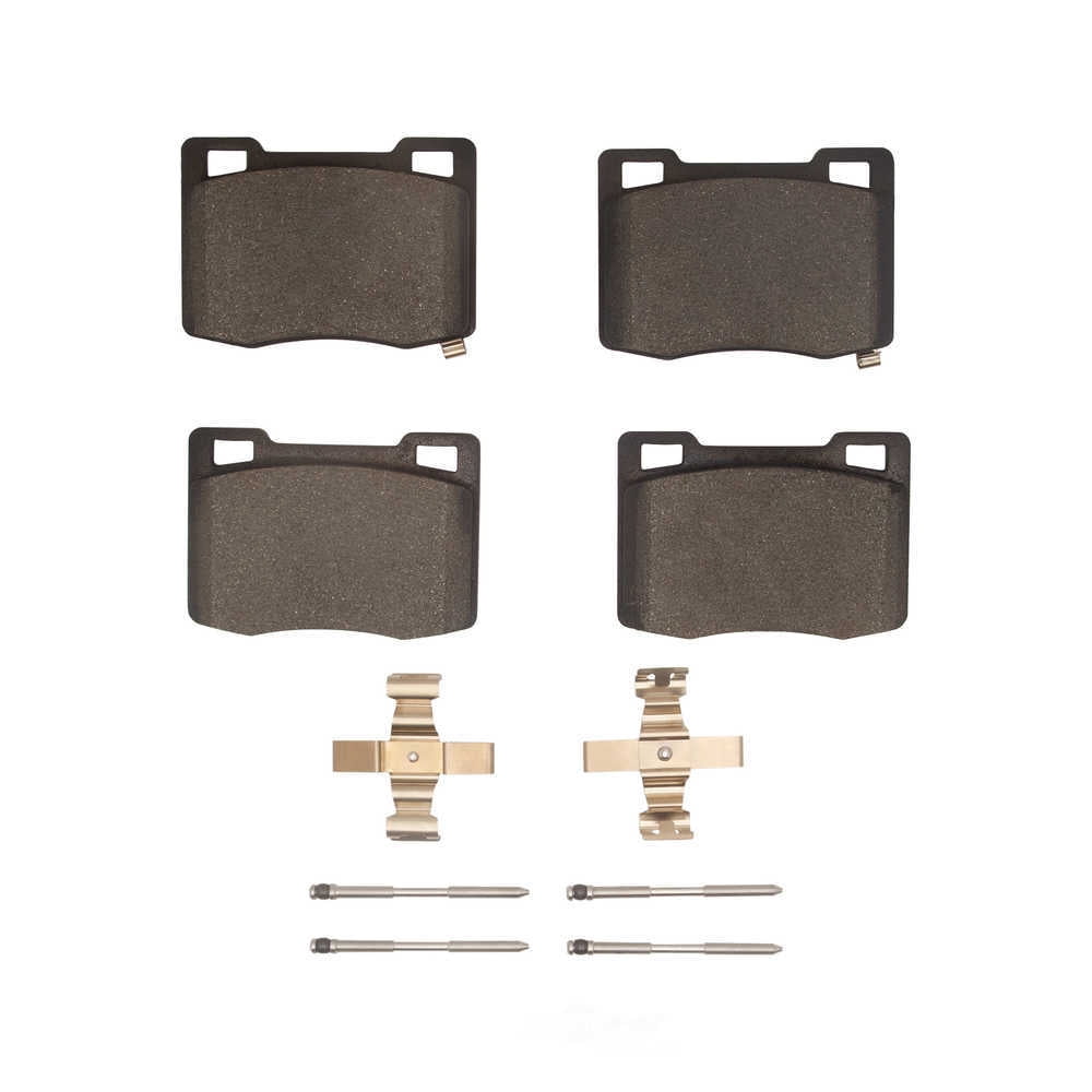 Dynamic Friction Company 1551-2363-01 DFC 5000 Advanced Brake Pads - Low Metallic and Hardware Kit